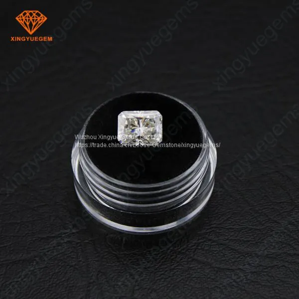 Super White 2 Carat Radiant Cut Loose Moissanite for Jewelry Diamond Making photo-4