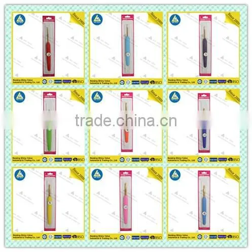 Waterproof Safe Aluminum Crochet Needles With Plastic Handle photo-2