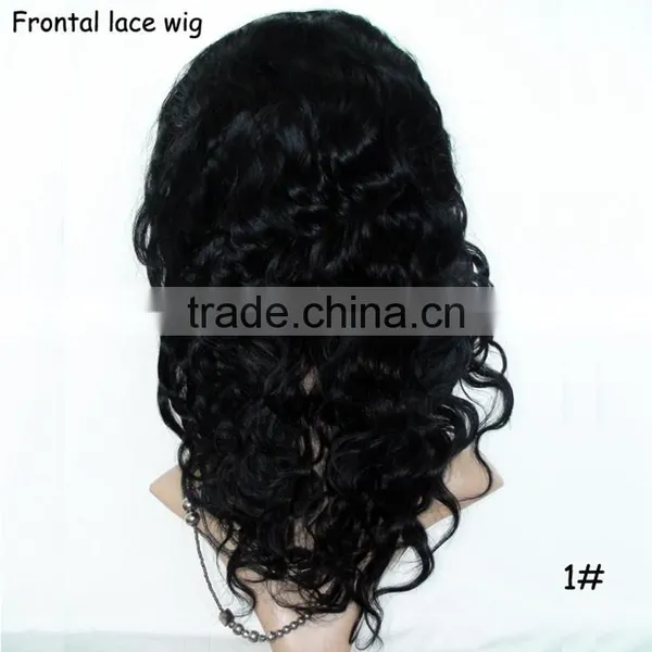 Wholesale Virign Brazilian Frontal Lace Human Hair Wig Black Rose Wavy Customized Full Lace Wigs photo-6