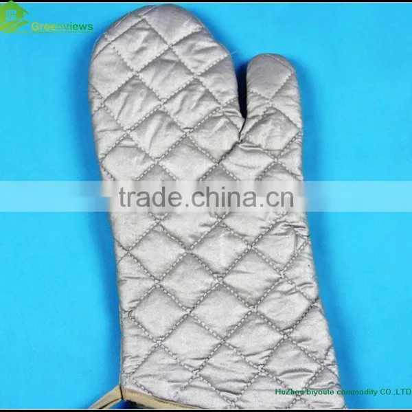High Quality Extra Long Silicone Oven Mitts Heat Protective Glove With Cotton photo-4