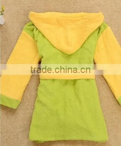 100 Cotton High-end Eco-friendly Hooded Baby Bathrobe photo-2