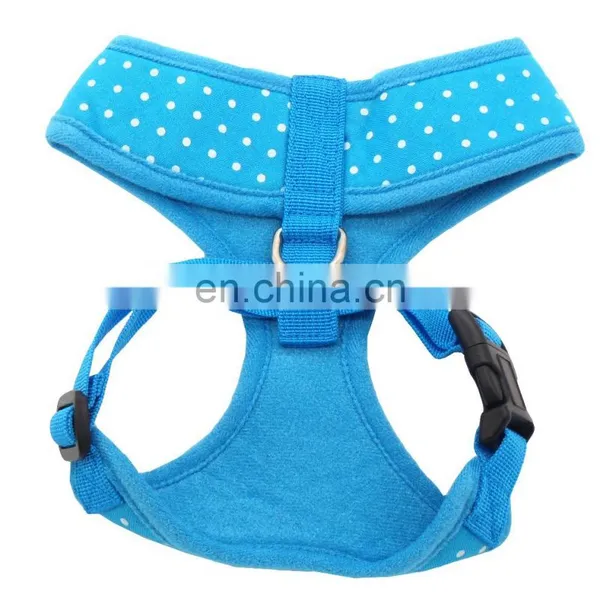 Color Frilly Dog Vests Belt Harness Pet Harness With Dot Pattern photo-2