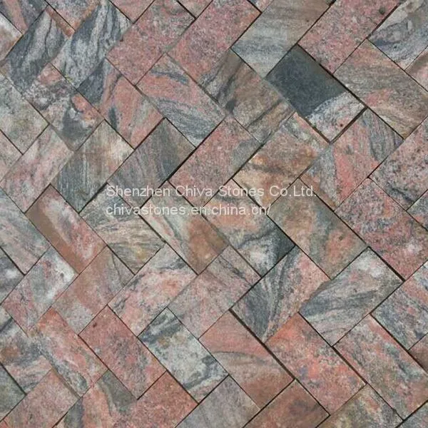 Cheap Granite China Multicolor Juparana Red Granite Rustic Floor Tiles Wall Cladding Wall Tiles Wall Facade Floor Tiles photo-2