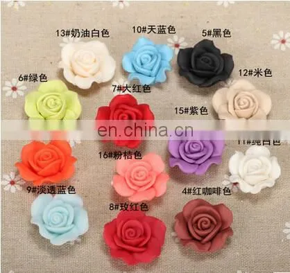 26125 23mm Fashion Cartoon Polymer Clay Flower Beads