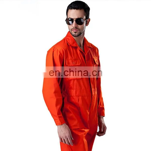 Custom Cotton Polyester Cheap Coveralls Uniform Design Professional Manufacturer photo-2