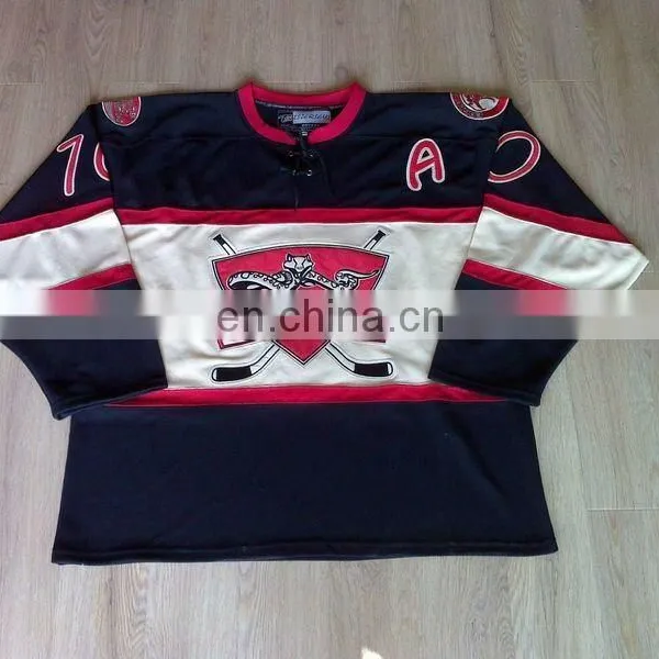 Wholesale Team Custom Ice Hockey Jerseys Black Jersey NHL