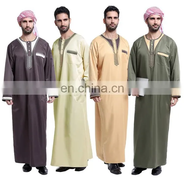 Muslim Wear Men Jubah Muslim Jubah 2017 New Style Islamic Abaya Muslim Men Thobe