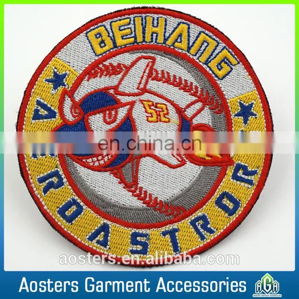 Design Cheap Badge Logo Fashion Brand Name Embroidered Badge photo-3