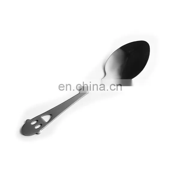 Fancy Small Smile Face Hollow Decorative Tea Spoon photo-3