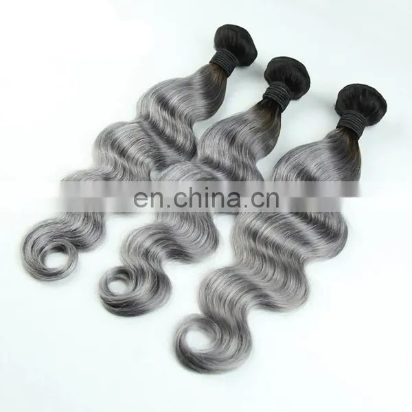 Grade 7a Virgin Brazilian Hair GREY Weave Brazilian Hair photo-3