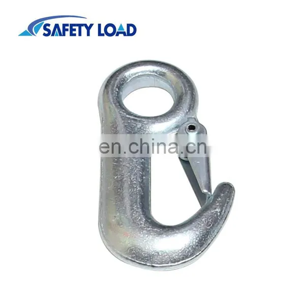 Zinc Plated Carabinehook Eye (Tow Hook) With Spring Or Steel Flap