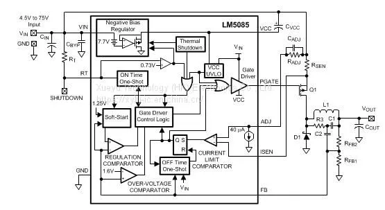 TI LM5085QMY NEW and ORIGINAL MSOP Constant On-Time Non-Synchronous PFET Buck Controller