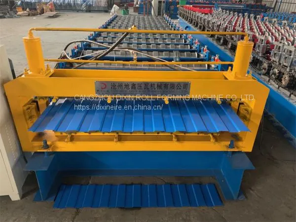 Floor Tile Double Layer Making Machine Steel Sheet Metal Roofing Rolls Forming Machine photo-5