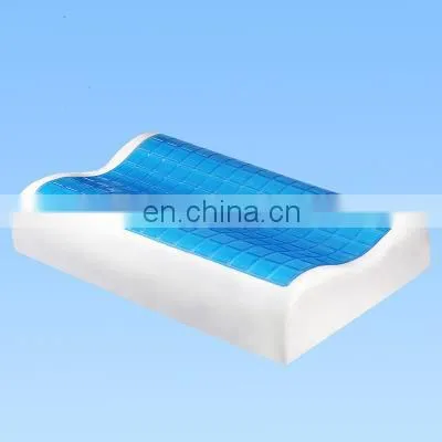 Cooling Gel Memory Foam Pillow Manufacturers Supply Various Ice Gel Cooling Pillows for Slow Rebound Sponge Wave Pillow photo-6