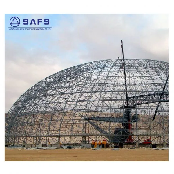 Prefabricated Steel Structure Dome Coal Storage Warehouse Building photo-5