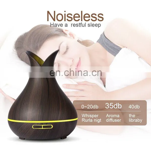 Home Appliance Wooden Grain Aroma Diffuser Mini Humidifier Air Purifier Oil Diffuser Aroma Essential photo-5