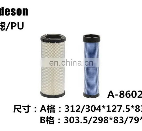 Air Filter OEM NO.R140142270+R20142280 AF25436+AF25497 1348726 1402334 FOR EX306D E307C/D R60-7 R80-7 photo-2