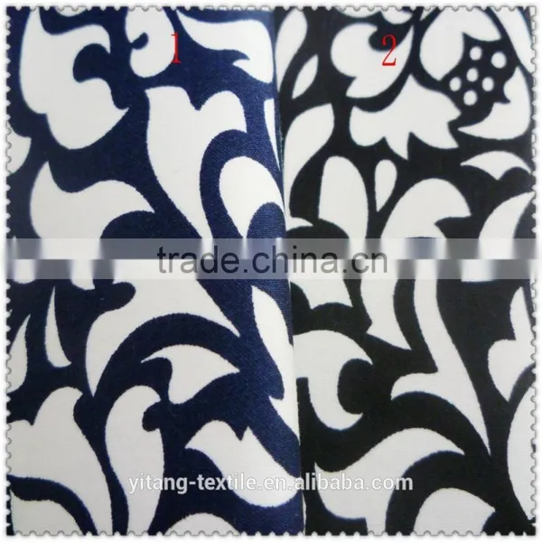 One Color Printed Spandex Cotton Fabric photo-4