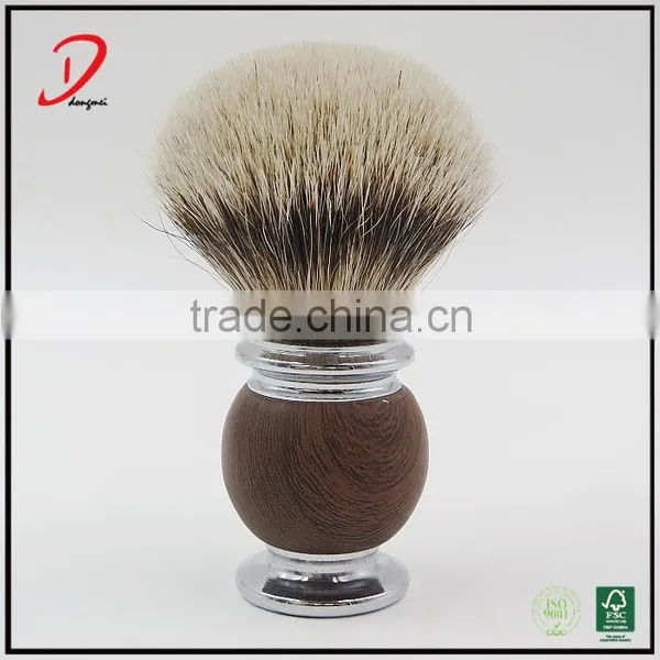 High Quality Metal Shaving Brush,silvertip Badger Hair Knot Shaving Brush