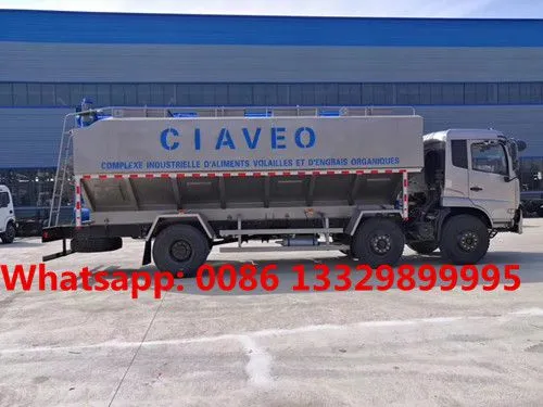 Dongfeng Tianjin 6*2 LHD 10 Wheels 30cbm Bulk Feed Transported Truck for Sale photo-4