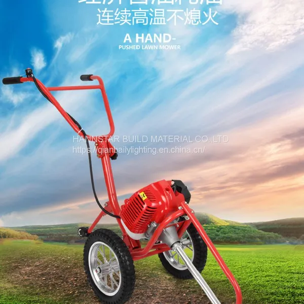 Grass Cutting Cutter Hand-Push Gasoline Brush Cutter Lawn Mower String Trimmer photo-3