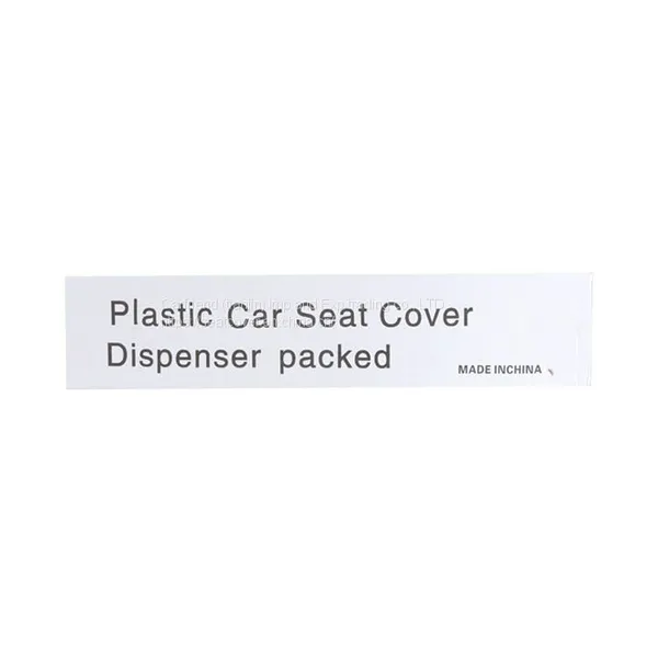 LDPE Transparent White Clear Plastic Seat Cover for Cars photo-3
