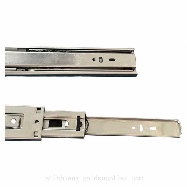 Factory Supply Furniture Hardware Cabinet Full Extension WZP SILVER COLOR Cold Rolled Steel Ball Bearing Drawer Slide With Soft Close photo-4