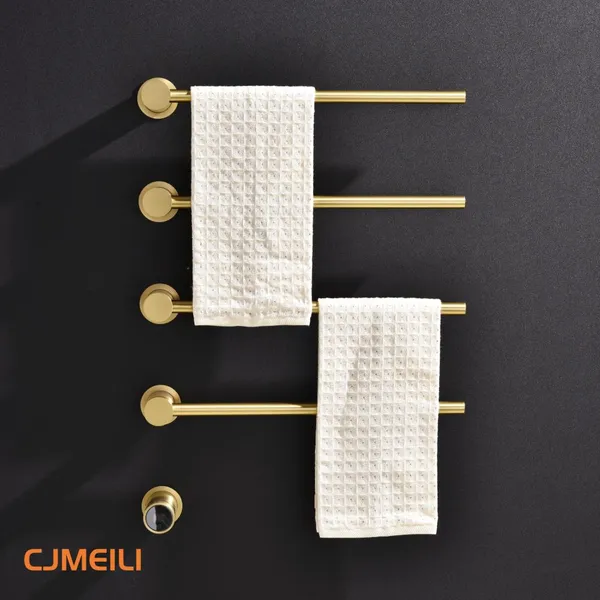 Bathroom Electric Heated Towel Rack, Towel Warmer for Bathroom, Wall Mounted Stainless Steel,4 Colours photo-2