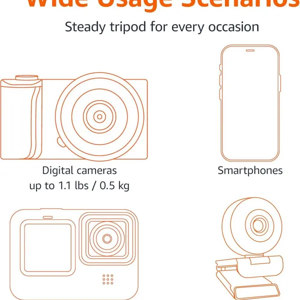 Cellphone Tripod Mini Desktop Tripod Flexible Octopus Tripod With Wireless Remote and Smartphone Clamp photo-5