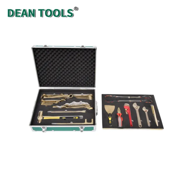 Non-Sparking Tools Set 35pcs,Comprehensive Kit,Durable Construction,Easy Storage