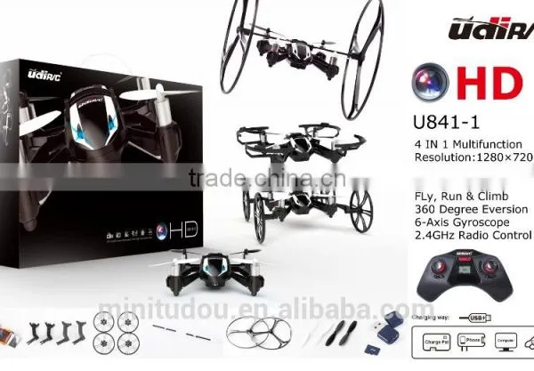2016 Hot Sales 4CH With 6 Axis Gyro 841-1 4 in 1 With HD Camera 3D Flip photo-2