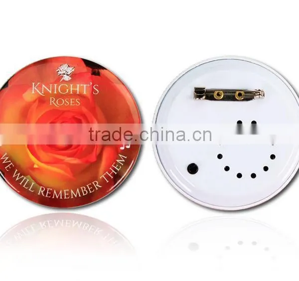 Personalized Music Sound Metal/Plastic Badge Voice Badge photo-3