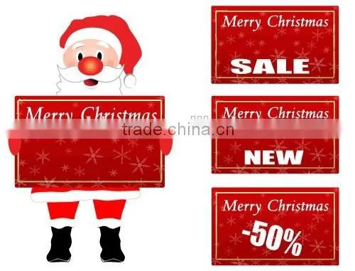 Promotional Christmas Hang Tag/sticker for Decorating