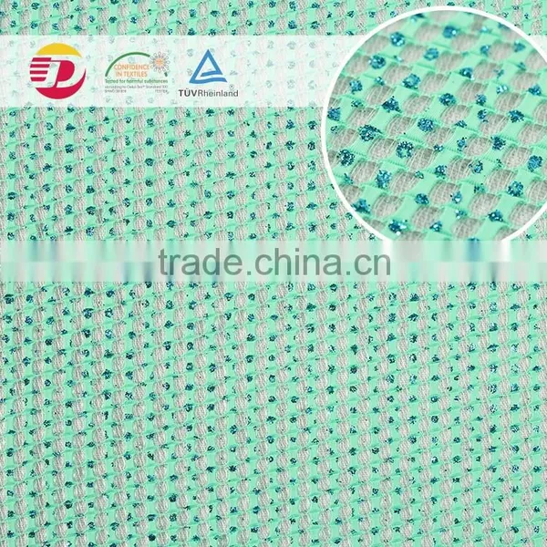 New Design Green Design Shinning Eco-friendly Good Quality Lace Fabric photo-2