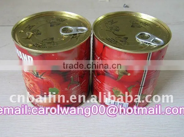 dark red and bright red 800gm tomato paste