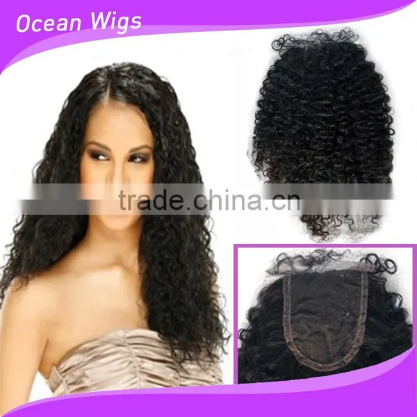 Virgin Indian Kinky Curly Top Closure photo-6
