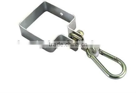 M10*100 MM Nickel Plated Square Collar Swing Hook With Industrial Snap Hook In Carabiner Rigging Hardware Manufacturer photo-2