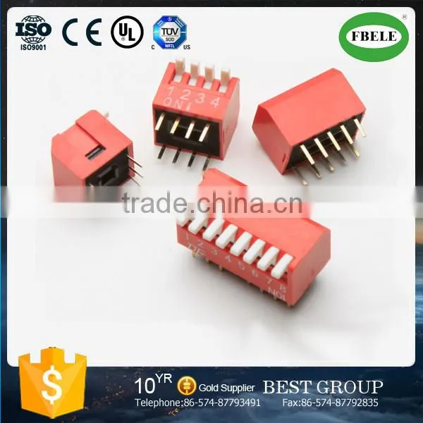 Top level 1.27mm, 2.54mm pitch DIP Switch & Tact Switch with CE certificated (FBELE)