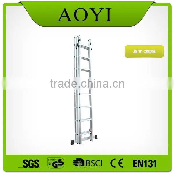 Easy to Operate Extension 3 Section Aluminum Loft Ladder AY-308 photo-5