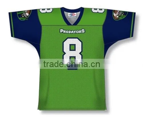 Polyester Spandex Custom Sublimated Predators American Football Jersey/Shirt