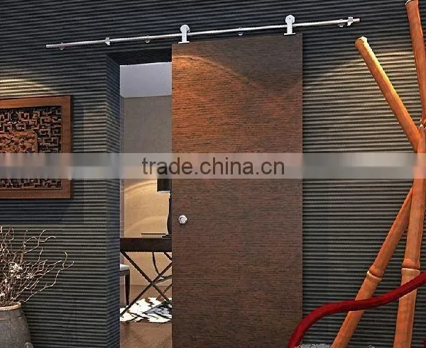 Stainless Steel Modern Wood Sliding Barn Door Classic Bar Track SD0213500 photo-2