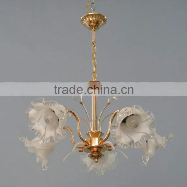 Antique Luxury Golden Vintage Home Decor Lily Flower Pendant Chandelier With China Export Factory photo-5