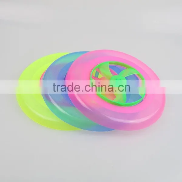 2015 Zhejiang Ningbo New Windmill Design Led Plastic 9 Inch 23cm Frisbee With Hole photo-2