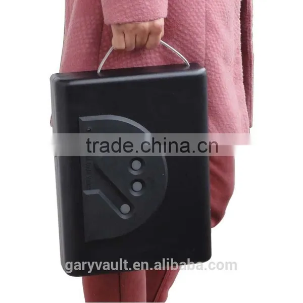 Wholesale- MD500 Micro Vault Digital Code Jewelry Car Handgun Pistol Portable Security Storage Steel Mini Safe Box / Gun Vault photo-4
