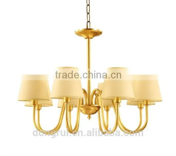 American Morden Style Classical Full Copper Lighting Chandelier For High Ceiling 3 Heads 291-8H photo-2