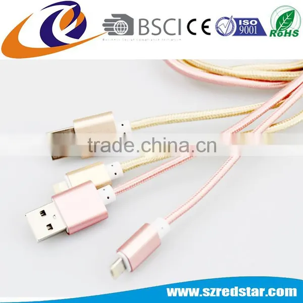 High Quality Fast Charging Double Sided Usb Cable 8pin+5 Pin for Android and Ios Mobile photo-6