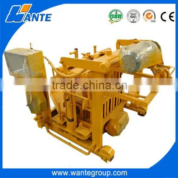 Best Selling QT4-24 Manual Mobile Cement Block Egg Laying Machine photo-2