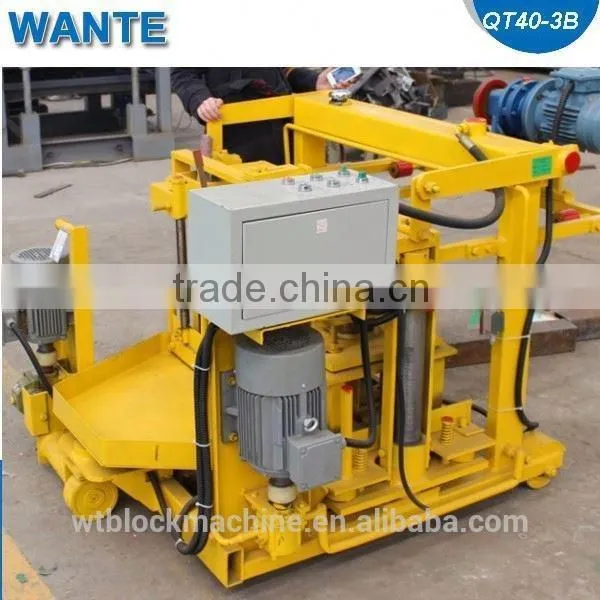 2014 Top Quality!!! Small Soil Cement Manual Mobile Interlocking Hollow Block Machine Price in Stock QMR2-40 photo-4