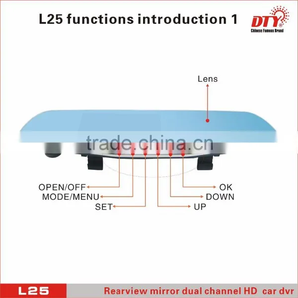 Dvr Recorder, 4.3 Inch Lcd Car Dvr ,hd Car Rearview Mirror, L25 photo-4