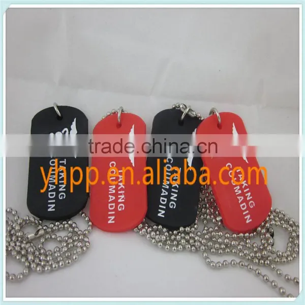 Custom Medical Alert ID AKING COUMADIN Tag Silicone Dog Tag Pendant Necklace photo-3